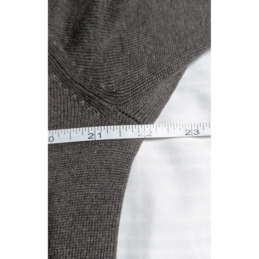 Banana Republic Mens M Silk Cashmere V-Neck Sweater Brown Fine Knit‎ Luxury